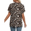 image:imageWIHOLL Womens Summer Tops Short Dolman Sleeve Shirts 2026 Fashion V Neck Outfits Clothes3leopard