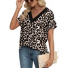 image:imageWIHOLL Womens Summer Tops Short Dolman Sleeve Shirts 2026 Fashion V Neck Outfits Clothes3leopard
