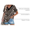 image:imageWIHOLL Womens Summer Tops Short Dolman Sleeve Shirts 2026 Fashion V Neck Outfits Clothes3leopard