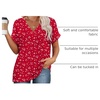 image:imageWIHOLL Womens Summer Tops Short Dolman Sleeve Shirts 2026 Fashion V Neck Outfits Clothes3red Spot