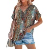 image:imageWIHOLL Womens Summer Tops Short Dolman Sleeve Shirts 2026 Fashion V Neck Outfits Clothes3vintage Boho