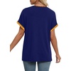 image:imageWIHOLL Womens Summer Tops Short Dolman Sleeve Shirts 2026 Fashion V Neck Outfits Clothes4navy