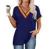 image:imageWIHOLL Womens Summer Tops Short Dolman Sleeve Shirts 2026 Fashion V Neck Outfits Clothes4navy