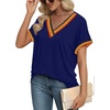 image:imageWIHOLL Womens Summer Tops Short Dolman Sleeve Shirts 2026 Fashion V Neck Outfits Clothes4navy