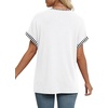 image:imageWIHOLL Womens Summer Tops Short Dolman Sleeve Shirts 2026 Fashion V Neck Outfits Clothes4white