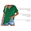 image:imageWIHOLL Womens Summer Tops Short Dolman Sleeve Shirts 2026 Fashion V Neck Outfits ClothesGreen2