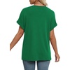 image:imageWIHOLL Womens Summer Tops Short Dolman Sleeve Shirts 2026 Fashion V Neck Outfits ClothesGreen2