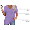image:imageWIHOLL Womens Summer Tops Short Dolman Sleeve Shirts 2026 Fashion V Neck Outfits ClothesLight Purple