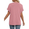 image:imageWIHOLL Womens Summer Tops Short Dolman Sleeve Shirts 2026 Fashion V Neck Outfits ClothesPink