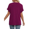 image:imageWIHOLL Womens Summer Tops Short Dolman Sleeve Shirts 2026 Fashion V Neck Outfits ClothesPurple