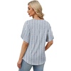 image:imageWIHOLL Womens Summer Tops Short Petal Sleeve Shirts Fashion V Neck Womens ClothingFloral 011