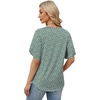 image:imageWIHOLL Womens Summer Tops Short Petal Sleeve Shirts Fashion V Neck Womens ClothingFloral 013