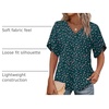 image:imageWIHOLL Womens Summer Tops Short Petal Sleeve Shirts Fashion V Neck Womens ClothingFloral 016