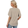 image:imageWIHOLL Womens Summer Tops Short Petal Sleeve Shirts Fashion V Neck Womens ClothingFloral 02