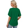 image:imageWIHOLL Womens Summer Tops Short Petal Sleeve Shirts Fashion V Neck Womens ClothingFloral 06