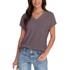 image:imageWIHOLL Womens Tops Basic Summer V Neck T Shirts Short Sleeve Dressy Casual Loose Fit Cute Tee Clothes Trendy Fashion Outfits3taupe