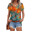 image:imageWIHOLL Womens Tops Basic Summer V Neck T Shirts Short Sleeve Dressy Casual Loose Fit Cute Tee Clothes Trendy Fashion Outfits4coconut Bloom