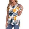 image:imageWIHOLL Womens Tops Basic Summer V Neck T Shirts Short Sleeve Dressy Casual Loose Fit Cute Tee Clothes Trendy Fashion Outfits4watercolor Floral