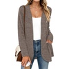 image:imageWIHOLL Cardigan Sweaters Fall Fashion Long Sleeve Shirts Casual01khaki