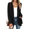 image:imageWIHOLL Cardigan Sweaters Fall Fashion Long Sleeve Shirts Casual02black