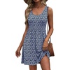 Navy White Floral