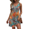 Orange Tropical Print