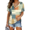 3-plaid Orange Blue