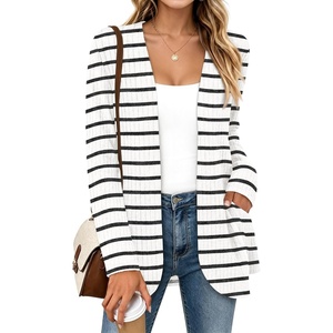 image:imageWIHOLL Cardigan Sweaters Fall Fashion Long Sleeve Shirts Casual03stripe