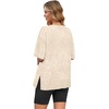image:imageWIHOLL 2 Piece Lounge Sets for Women Summer Oversized Tshirts Biker Shorts Casual Airport Vacation OutfitsDye Tie Apricot