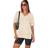 image:imageWIHOLL 2 Piece Lounge Sets for Women Summer Oversized Tshirts Biker Shorts Casual Airport Vacation OutfitsDye Tie Apricot