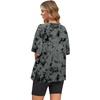 image:imageWIHOLL 2 Piece Lounge Sets for Women Summer Oversized Tshirts Biker Shorts Casual Airport Vacation OutfitsDye Tie Black