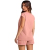 image:imageWIHOLL 2 Piece Sets for Women Casual Summer Travel Vacation Outfits Cap Sleeve Shorts Lounge SetPink