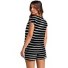 image:imageWIHOLL 2 Piece Sets for Women Casual Summer Travel Vacation Outfits Cap Sleeve Shorts Lounge SetStriped White