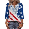 image:imageWIHOLL 34 Length Sleeve Womens Tops Boho V Neck Lace Shirt Trendy Blouses Dressy Casual Vacation Clothes S3XL05  Flag