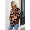 image:imageWIHOLL 34 Length Sleeve Womens Tops Pleated Front Crew Neck Blouses Dressy Casual Business Casual Spring Summer Shirts S3XL08  Floral Print