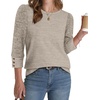 image:imageWIHOLL 34 Length Sleeve Womens Tops Sweaters Shirts Lightweight Spring Outfits 2026 Winter Clothing S2XL01khaki