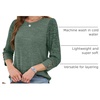 image:imageWIHOLL 34 Length Sleeve Womens Tops Sweaters Shirts Lightweight Spring Outfits 2026 Winter Clothing S2XL02green