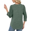 image:imageWIHOLL 34 Length Sleeve Womens Tops Sweaters Shirts Lightweight Spring Outfits 2026 Winter Clothing S2XL02green
