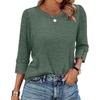 image:imageWIHOLL 34 Length Sleeve Womens Tops Sweaters Shirts Lightweight Spring Outfits 2026 Winter Clothing S2XL02green