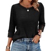 image:imageWIHOLL 34 Length Sleeve Womens Tops Sweaters Shirts Lightweight Spring Outfits 2026 Winter Clothing S2XL03black