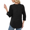 image:imageWIHOLL 34 Length Sleeve Womens Tops Sweaters Shirts Lightweight Spring Outfits 2026 Winter Clothing S2XL03black