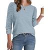 image:imageWIHOLL 34 Length Sleeve Womens Tops Sweaters Shirts Lightweight Spring Outfits 2026 Winter Clothing S2XL03blue