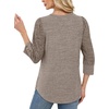 image:imageWIHOLL 34 Length Sleeve Womens Tops Sweaters Shirts Lightweight Spring Outfits 2026 Winter Clothing S2XL03coffee