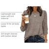 image:imageWIHOLL 34 Length Sleeve Womens Tops Sweaters Shirts Lightweight Spring Outfits 2026 Winter Clothing S2XL03coffee
