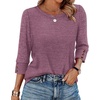 image:imageWIHOLL 34 Length Sleeve Womens Tops Sweaters Shirts Lightweight Spring Outfits 2026 Winter Clothing S2XL04purple