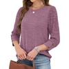 image:imageWIHOLL 34 Length Sleeve Womens Tops Sweaters Shirts Lightweight Spring Outfits 2026 Winter Clothing S2XL04purple