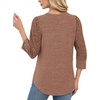 image:imageWIHOLL 34 Length Sleeve Womens Tops Sweaters Shirts Lightweight Spring Outfits 2026 Winter Clothing S2XL05chocolate Brown