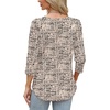 image:imageWIHOLL 34 Length Sleeve Womens Tops with Button Cuffs Dressy Casual V Neck Summer Outfits Early Fall Fashion Spring Clothes02  Beige Black