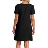 image:imageWIHOLL Boho Summer Dresses for Women Casual Loose T Shirt Dress with Pockets Beach Vacation Outfits S4XL02black