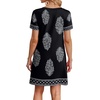 image:imageWIHOLL Boho Summer Dresses for Women Casual Loose T Shirt Dress with Pockets Beach Vacation Outfits S4XL02multi Black